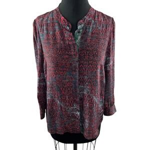 See By Chloe Multicolor Top Printed Perfumes Classic Casual Button-Up Size 1